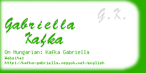 gabriella kafka business card
